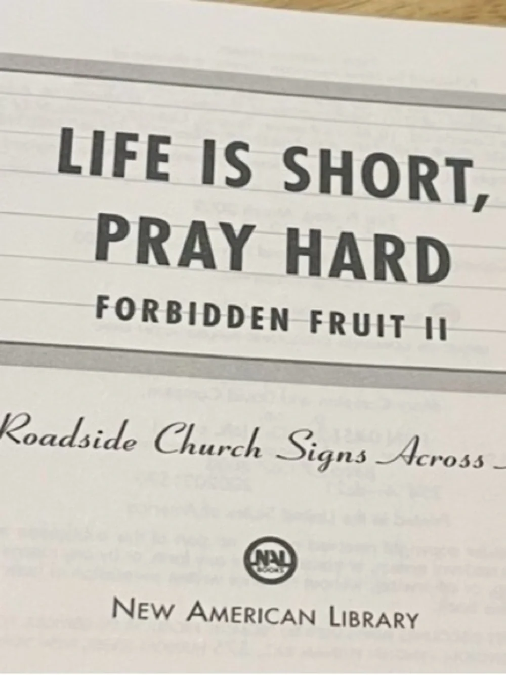 Forbidden Fruit II: More Roadside Church Signs Across America